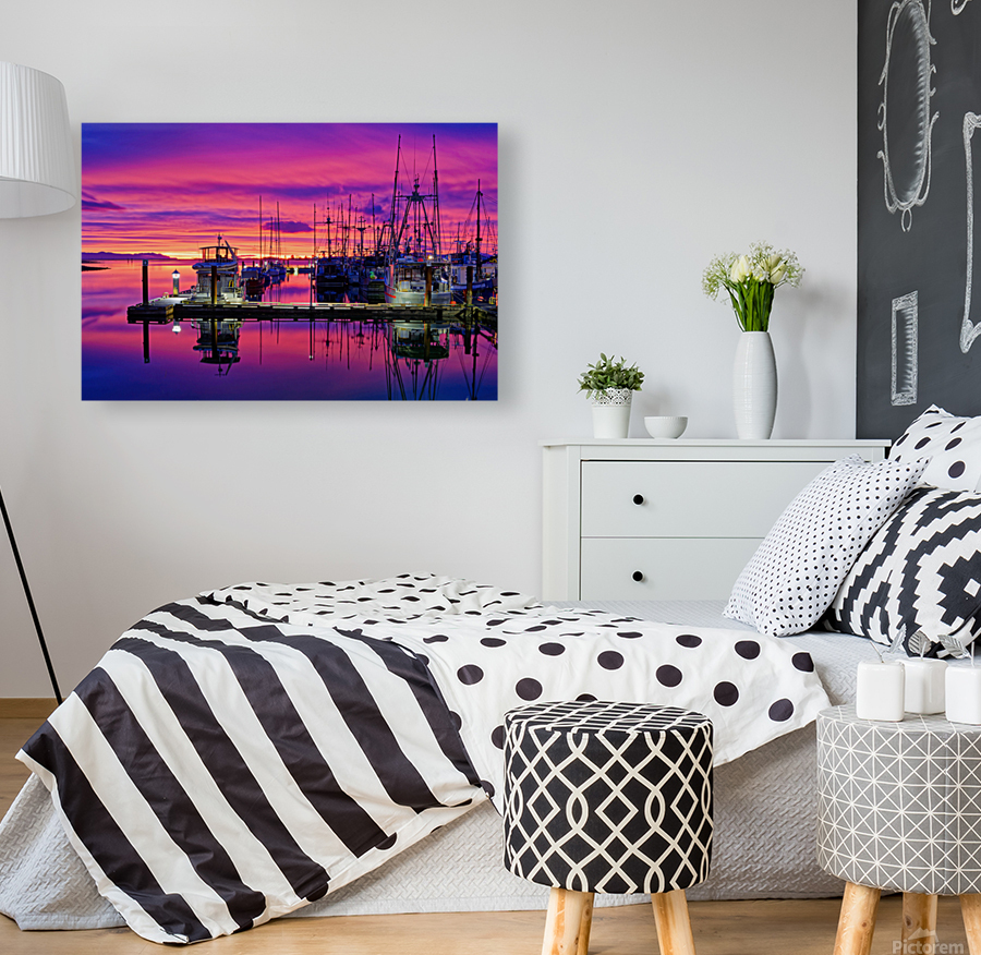 Sunrise At Comox Marina 1 Reproduction