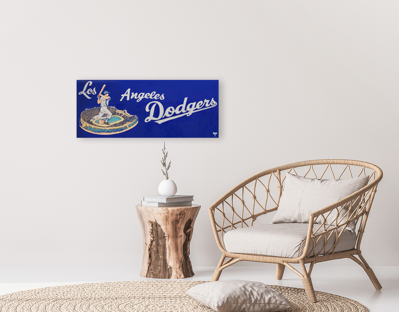 1960 LA Dodgers Baseball Art Reproduction