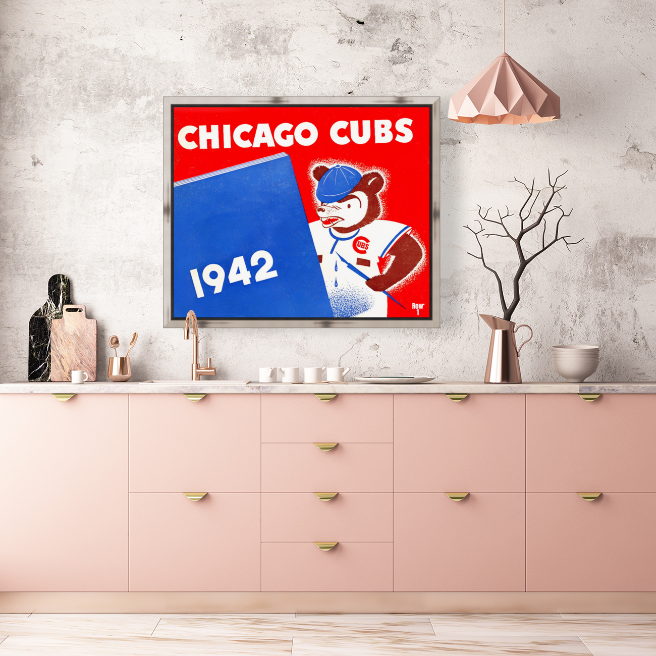 1942 Chicago Cubs Art Reproduction