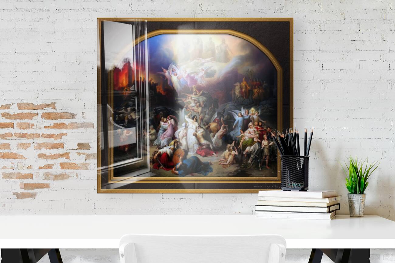 Titus destroying Jerusalem by Wilhelm von Kaulbach Remastered Xzendor7 Classical Fine Art Old Masters Reproductions Reproduction