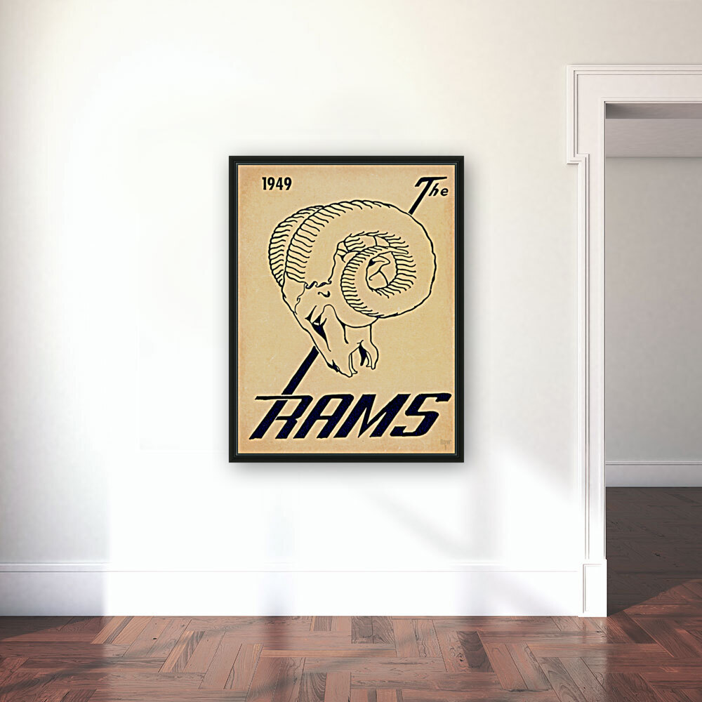 1949 LA Rams Wall Art Reproduction