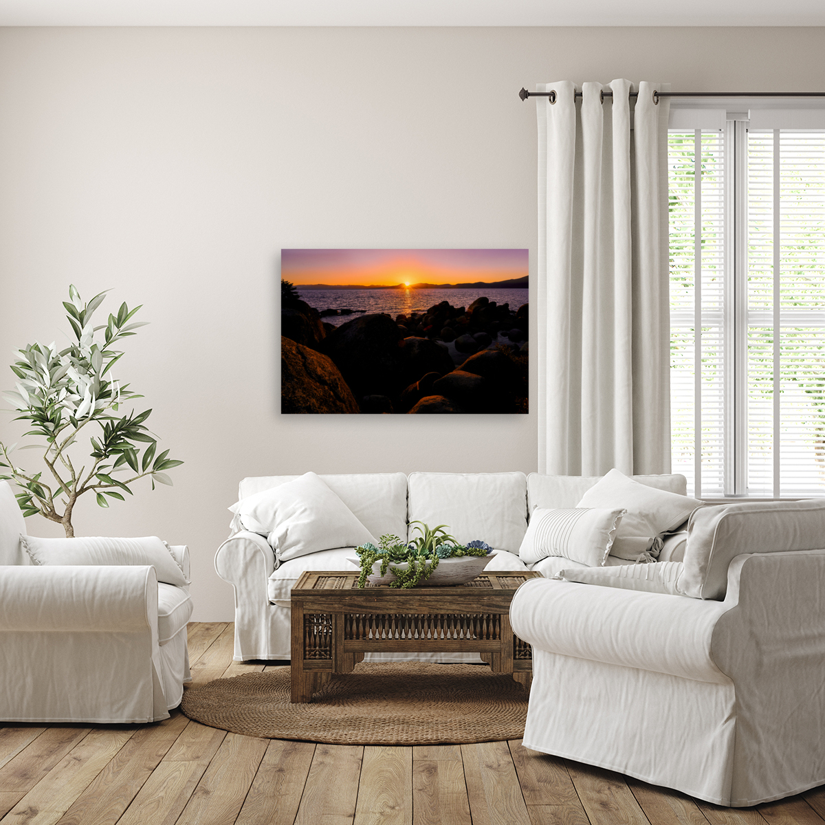 Sunset at Sand Harbor   Lake Tahoe CA A7308412.jp Reproduction