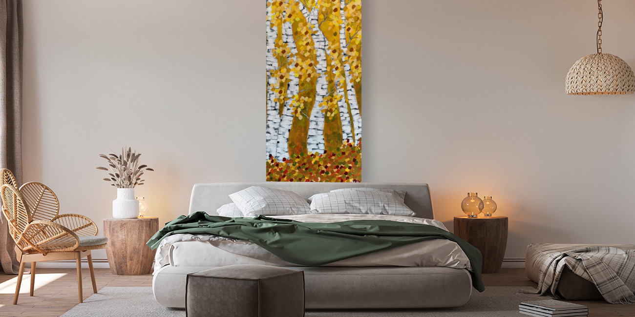 Autumn Birches Reproduction