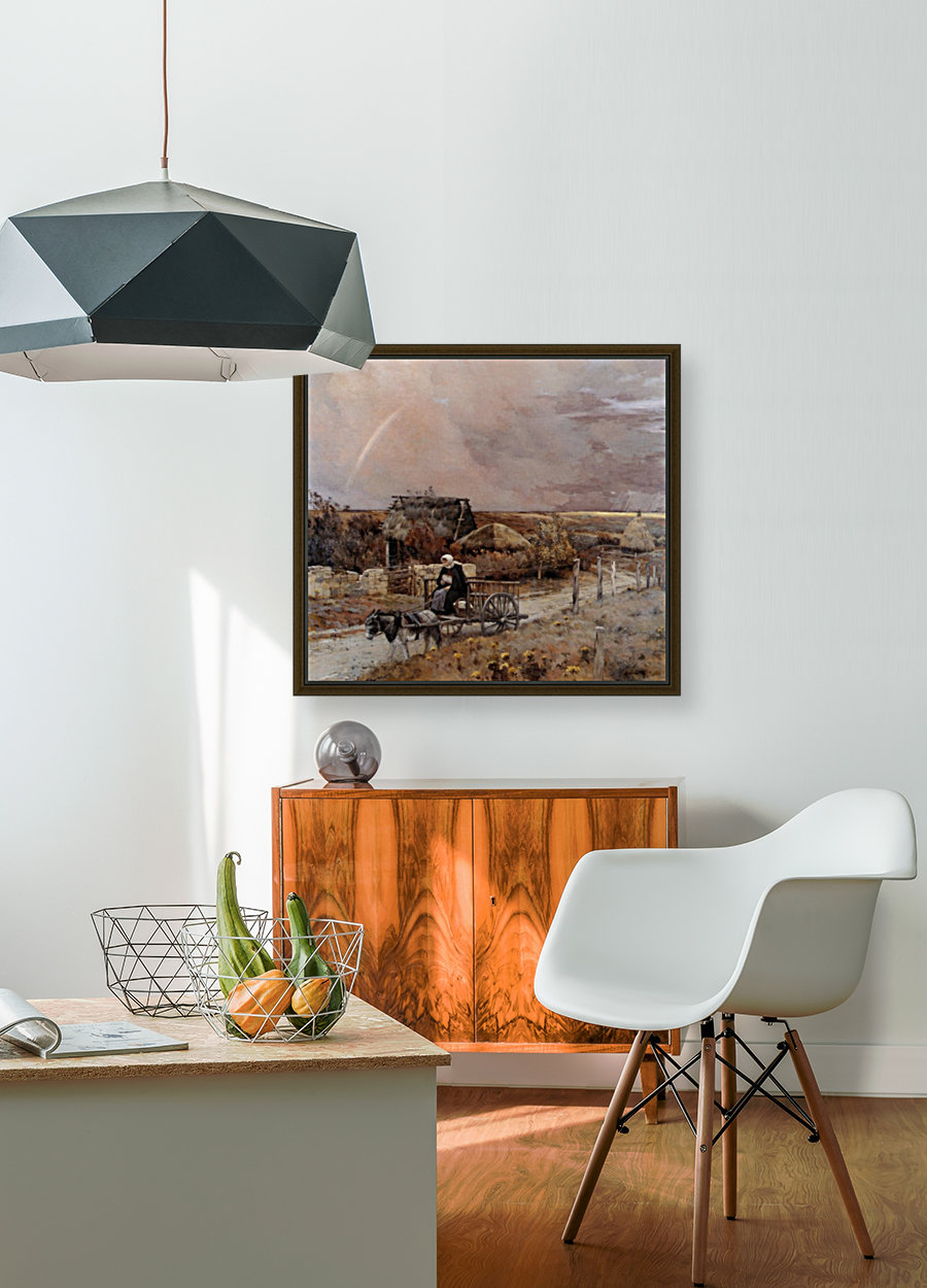 A woman in a carrige Reproduction