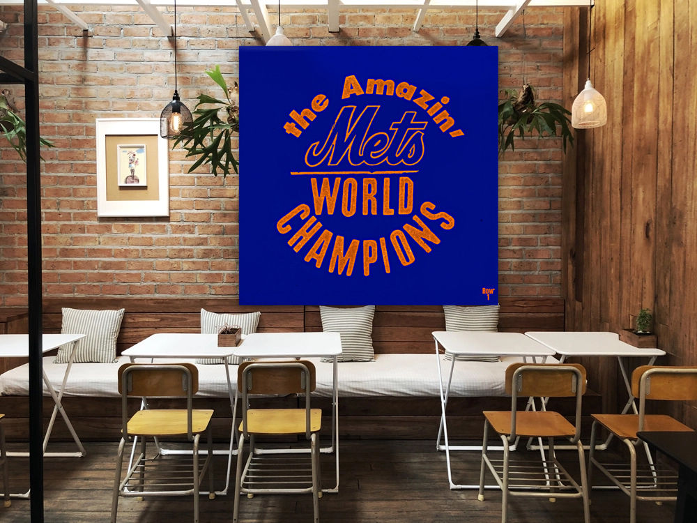 1969 Amazin Mets World Champions Art Reproduction