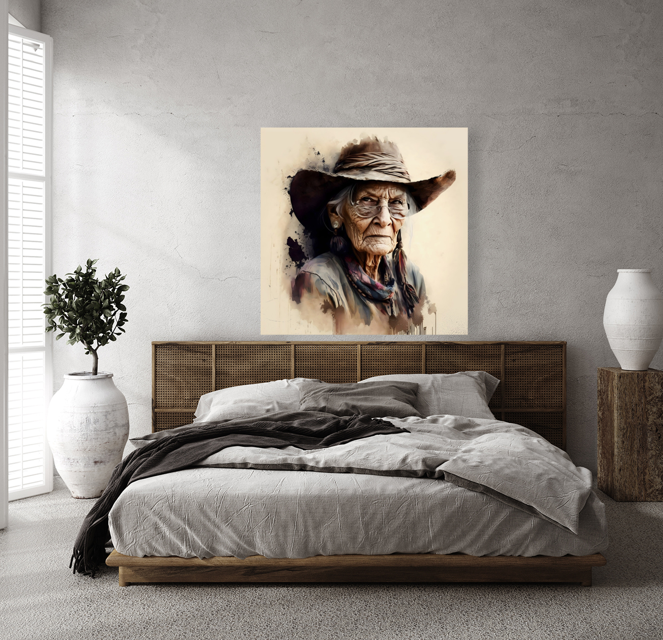 Wild West old woman no.6 Reproduction