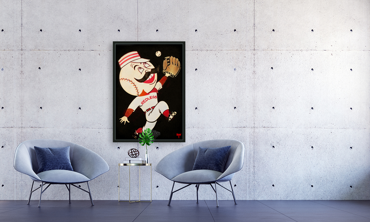 Fifties Mr. Redlegs Mascot Art par Row One Brand