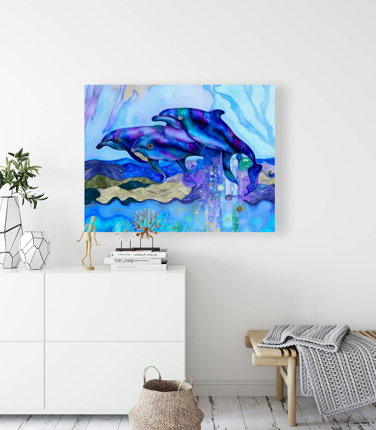 Magical Dancing Dolphins Reproduction