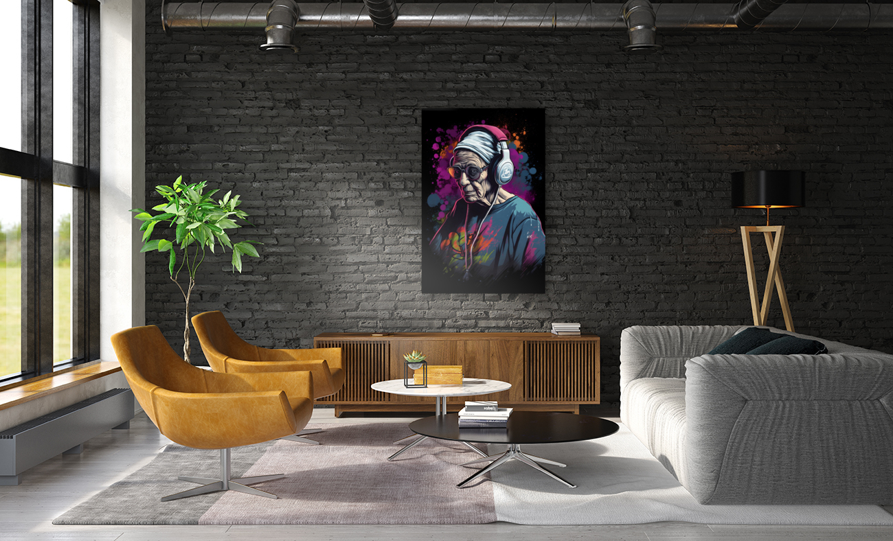 Graffiti old woman no.5 Reproduction