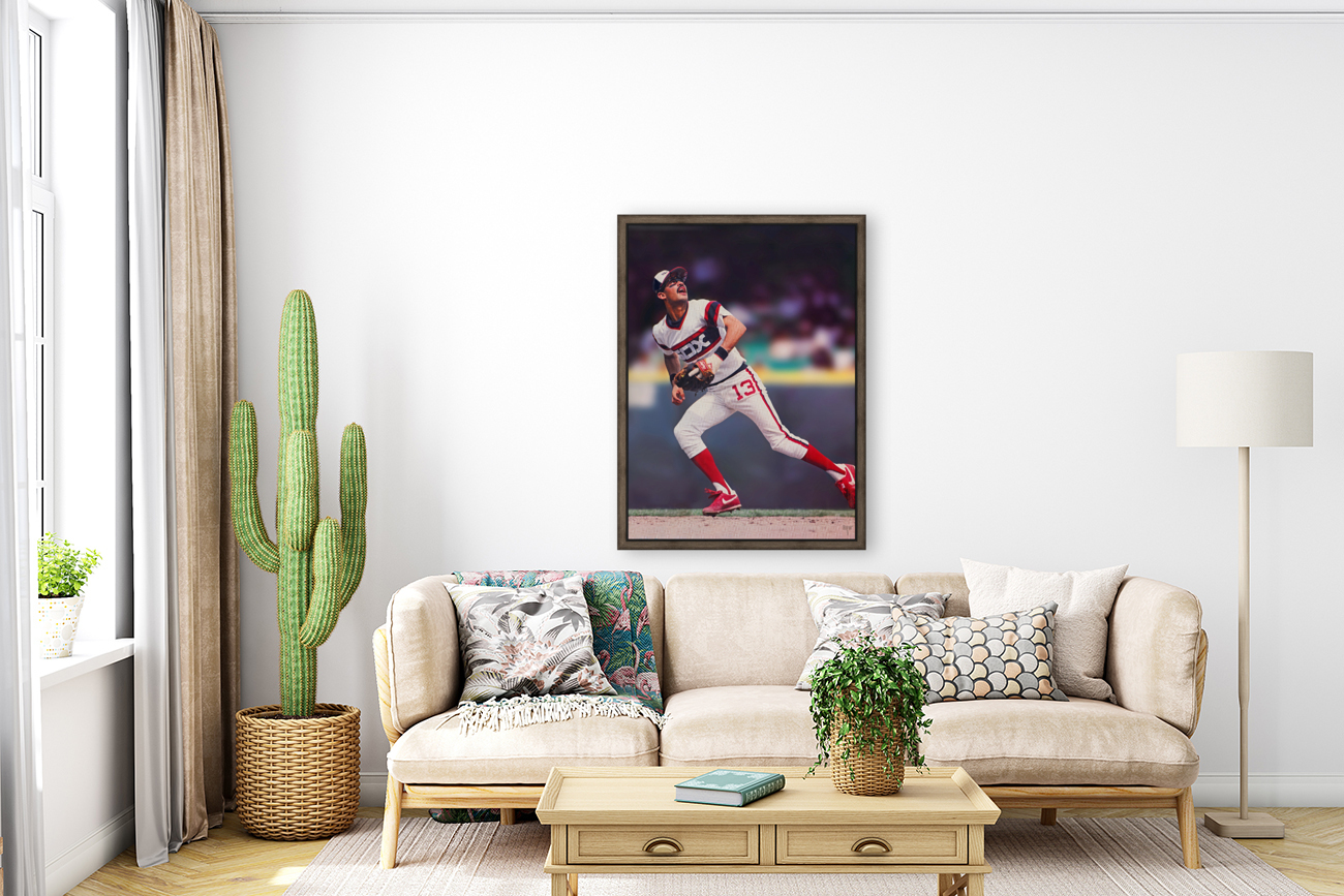 1987 Ozzie Guillen White Sox Art Reproduction