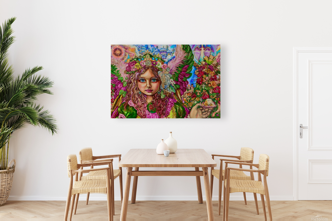 Yumi Sugai. An angel at Christmas dinner. Reproduction