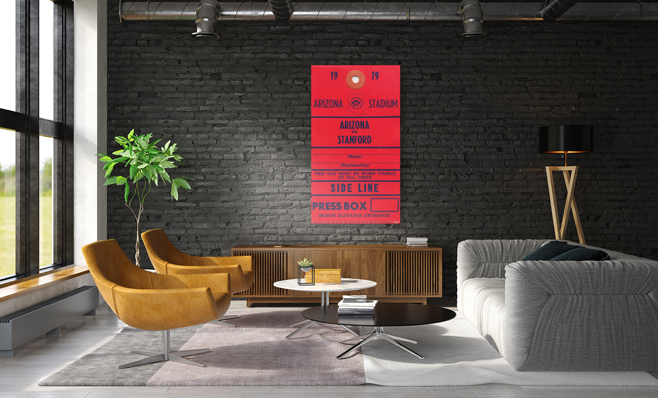 1979 Arizona Wildcats Football Press Pass Art Reproduction