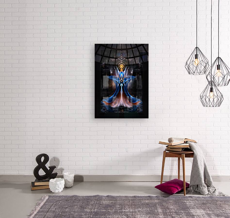 The Majesty Of Arsencia Fractal Portrait Sci-Fi Fantasy Composition by Xzendor7 Reproduction