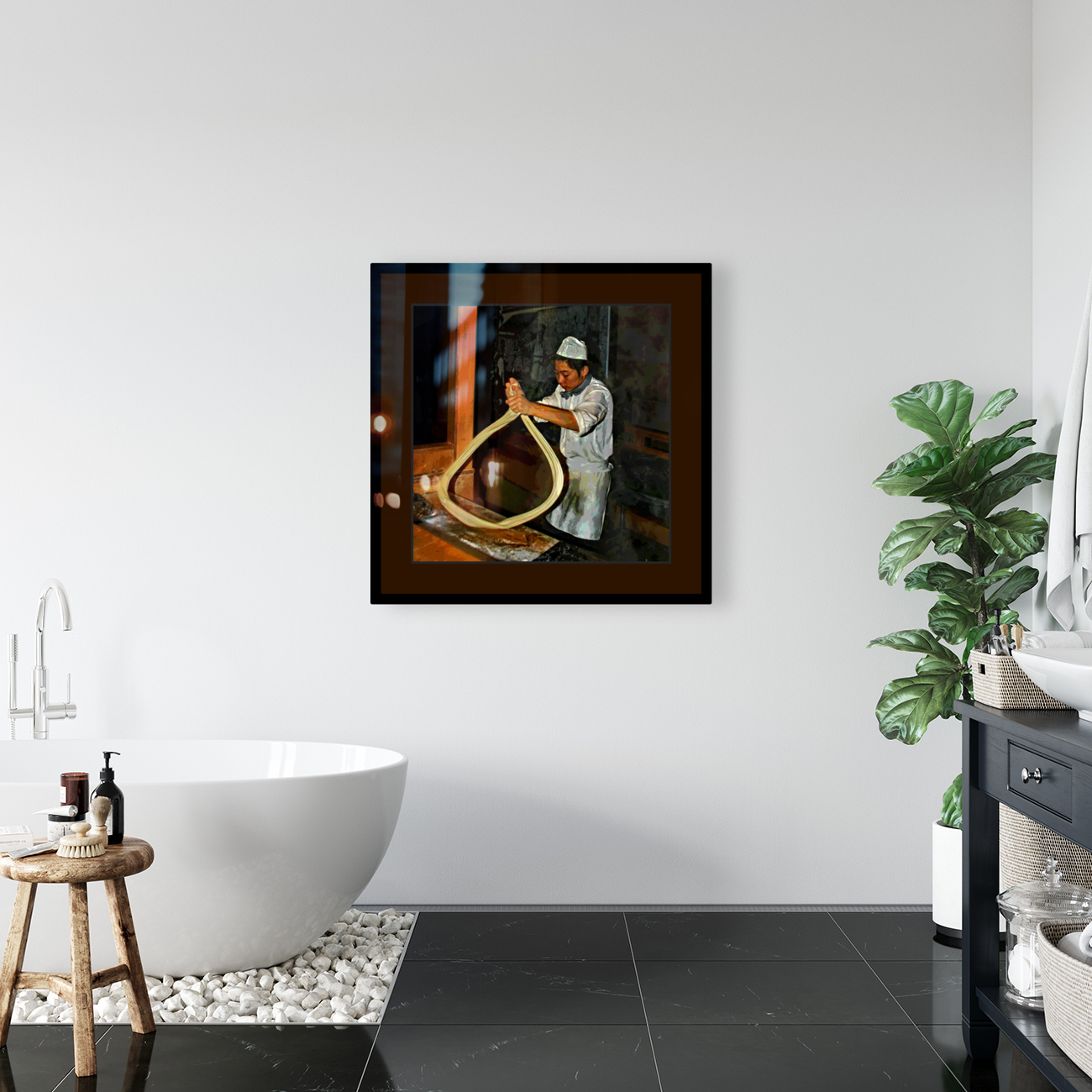 MAKING HAND ROLLED NOODLES Reproduction