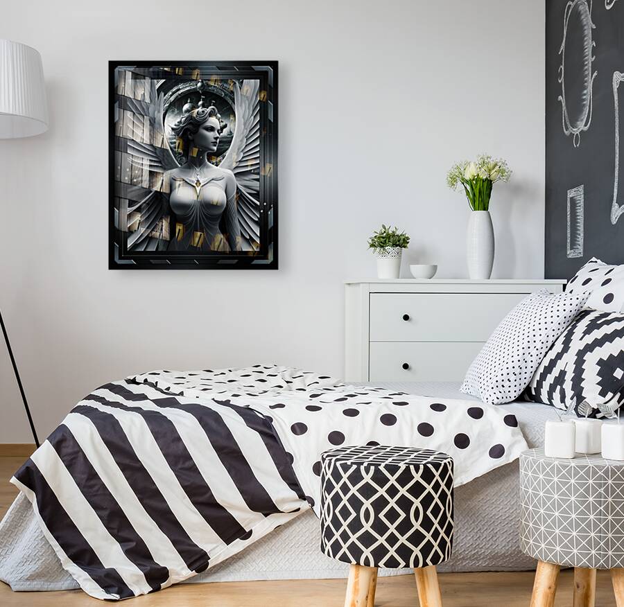 The Winged Arclarian Symposia A Beautiful Captivating AI Concept Art by Xzendor7 Reproduction