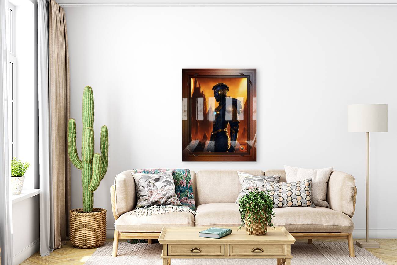 Brygdon Of The Fifth Imperium Captivating AI Concept Art Portrait by Xzendor7 Reproduction