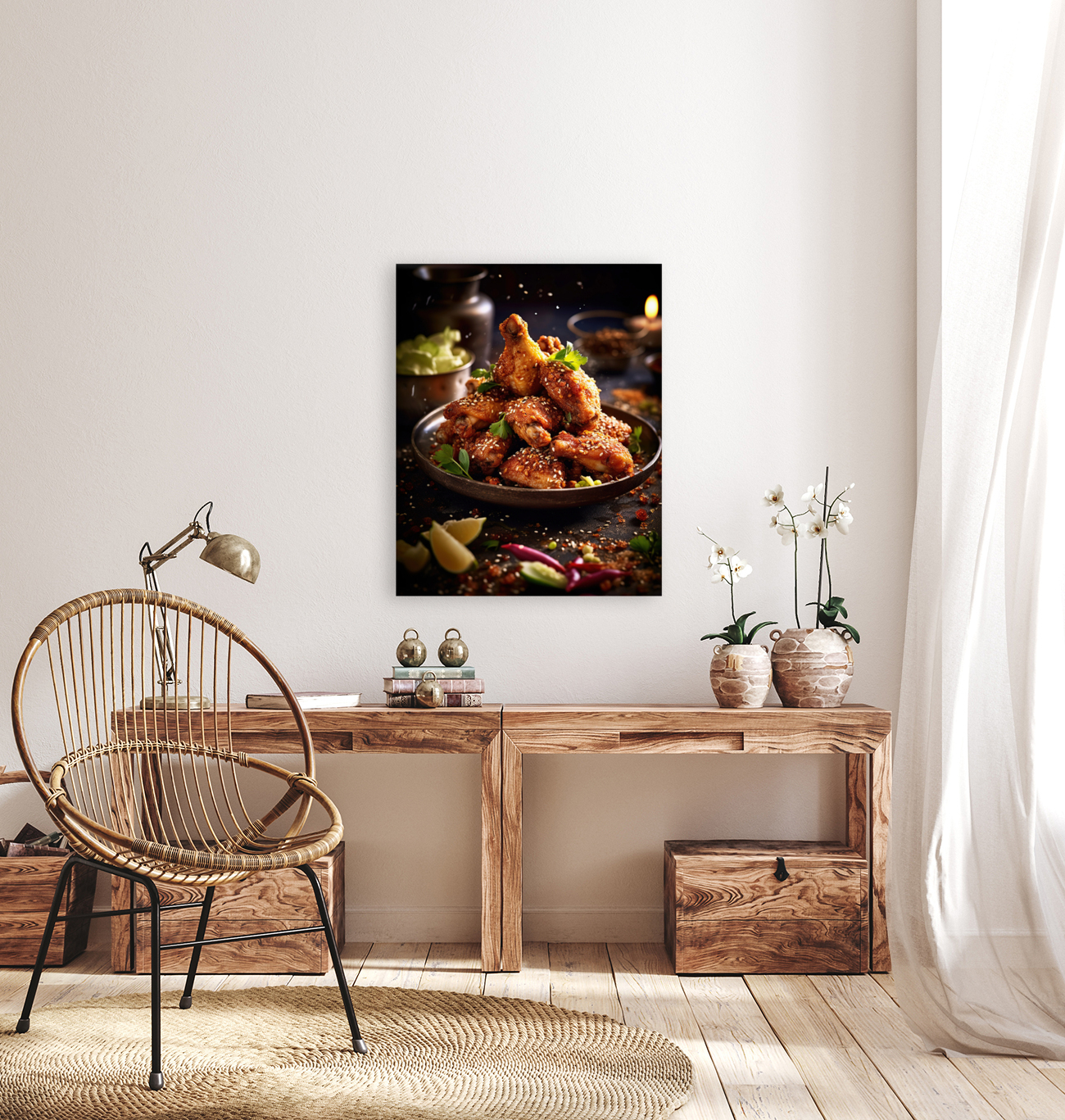 Crispy chicken wings Juicy Reproduction