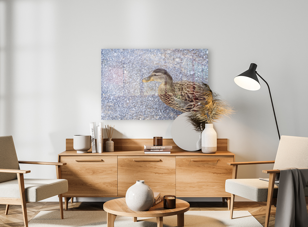 Canard en ville Reproduction