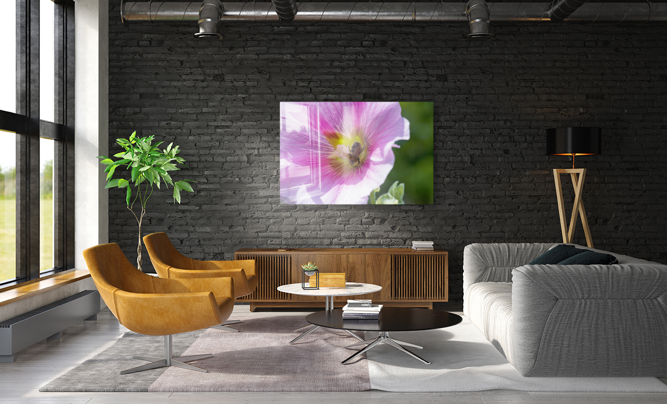 Macro abeille au travaille Reproduction