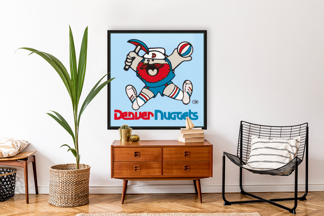 1979 Denver Nuggets Throwback Logo Art Reproduction