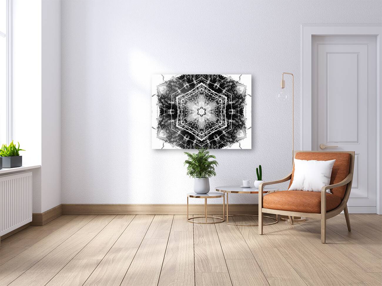 Abstract Black and White Long Grass  Reproduction