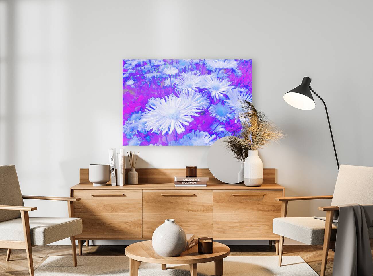 Summer Inverted Yellow Daises  Reproduction