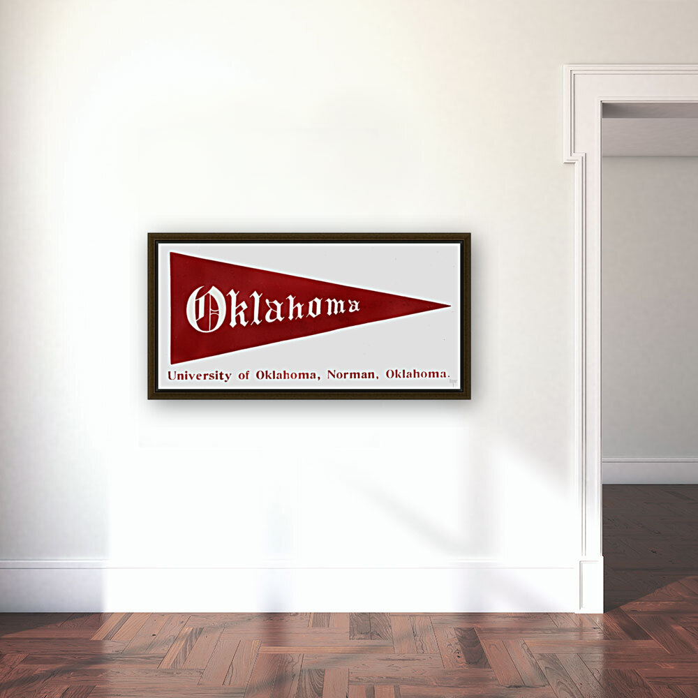 1906 University of Oklahoma Pennant Art Reproduction