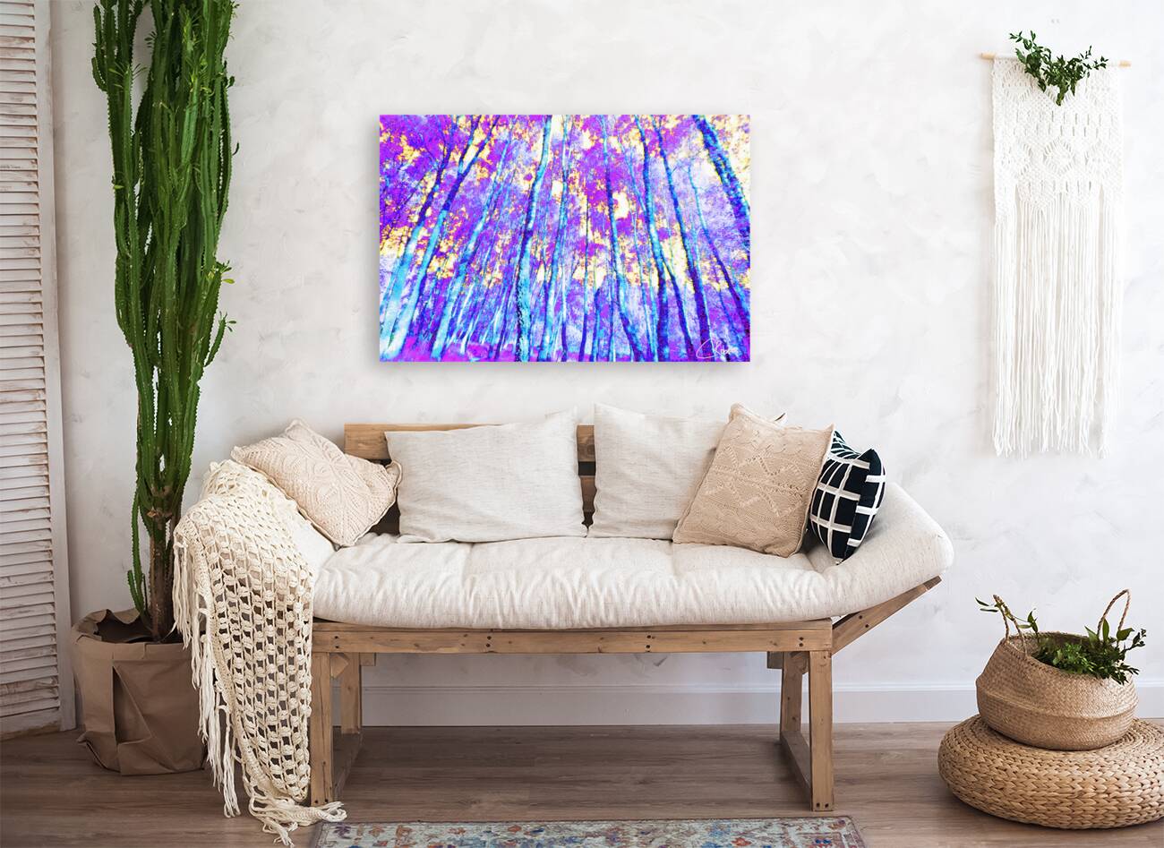  Vibrant Birch Tree Glory in the Scottish Highlands Reproduction