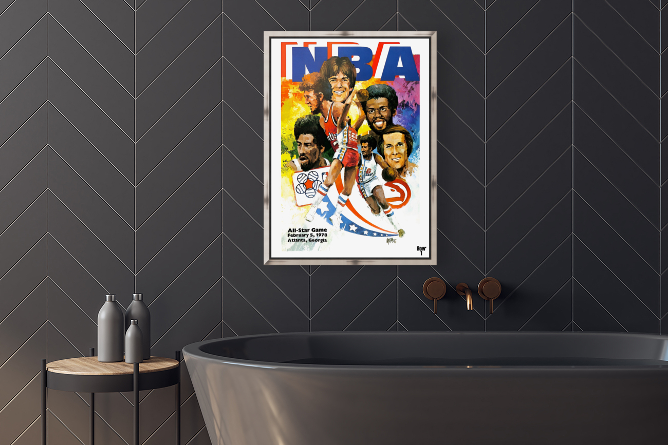 1978 NBA All-Star Game Art Reproduction