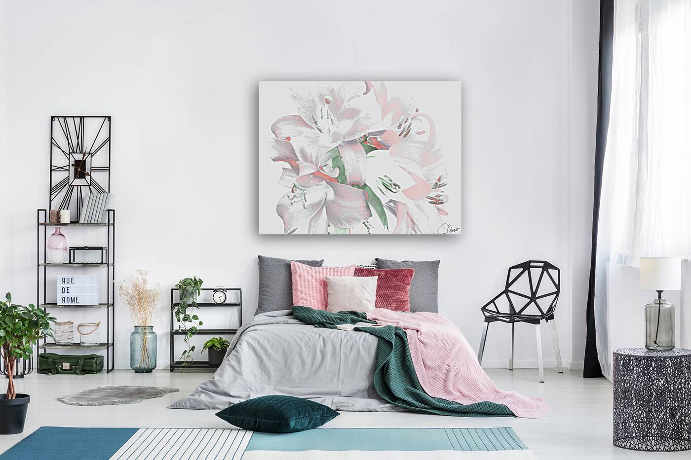 Subtle Poster Lilies Reproduction