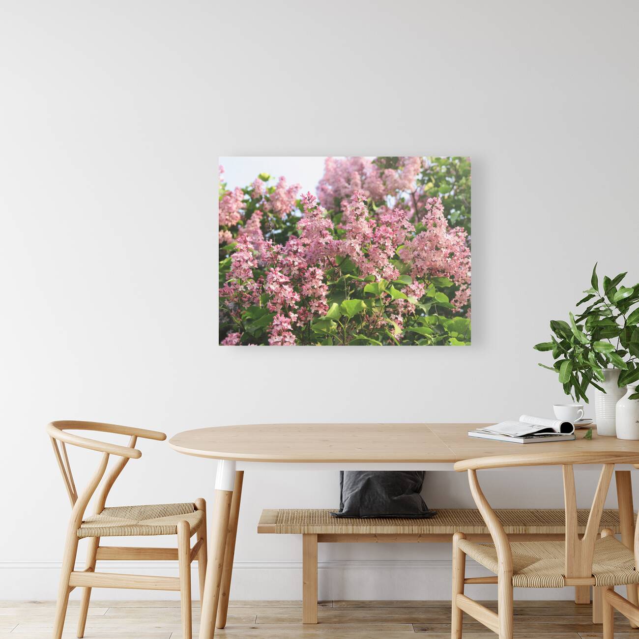 Pink Profusion of Lilacs Reproduction