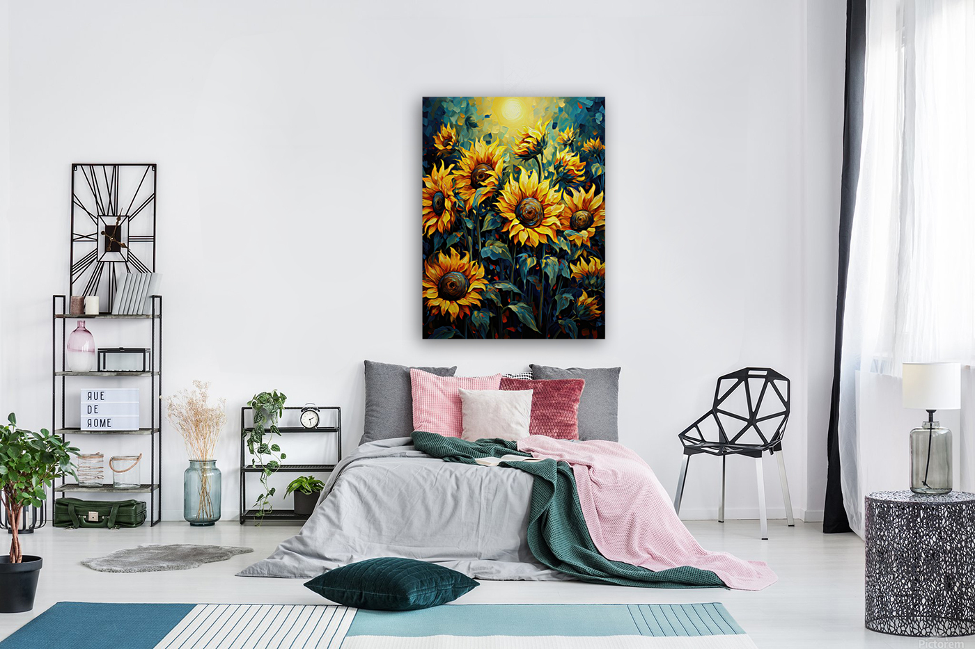 Floral Fugue: Vibrant Visions Reproduction