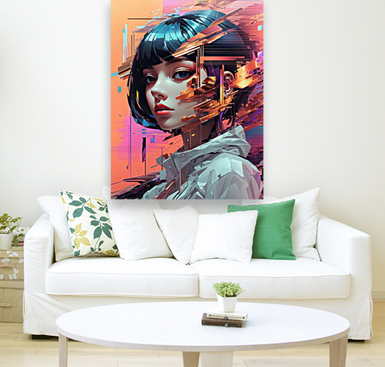 Glitch Aesthetics Dynamic art Reproduction