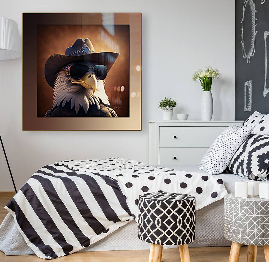 Patriotic Eagle Reproduction