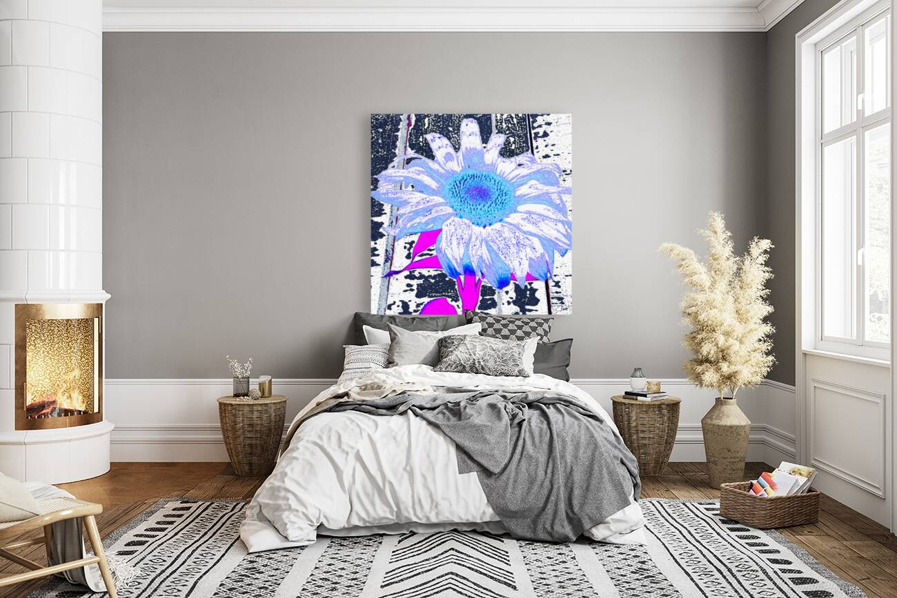 Sunflower in Digital Art Reproduction