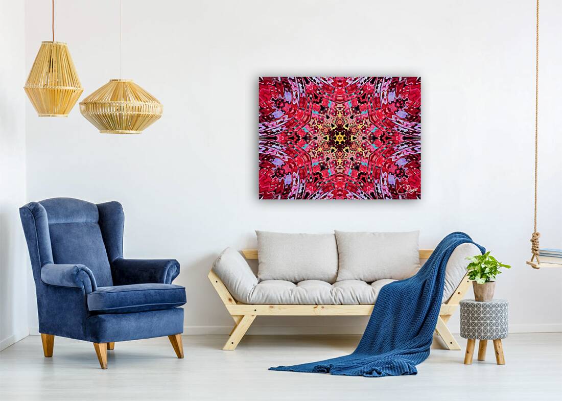 Abstract Colours Collide in Reds Reproduction