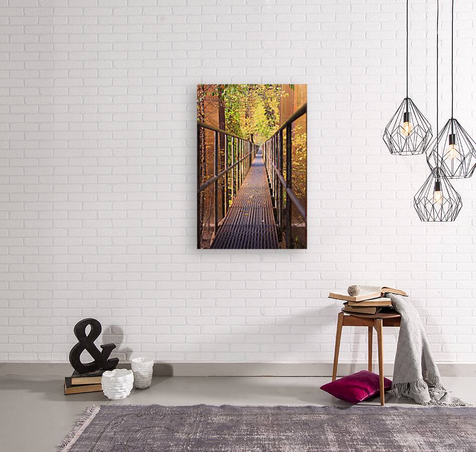 Fall Pipe Line Run 16x24 Reproduction