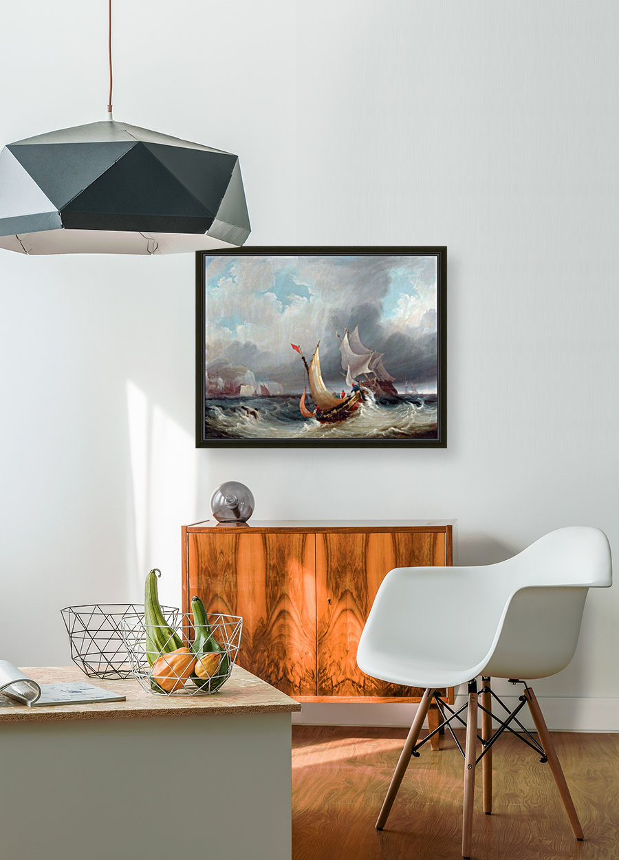 Shipping Offshore in a Stormy Sea Reproduction