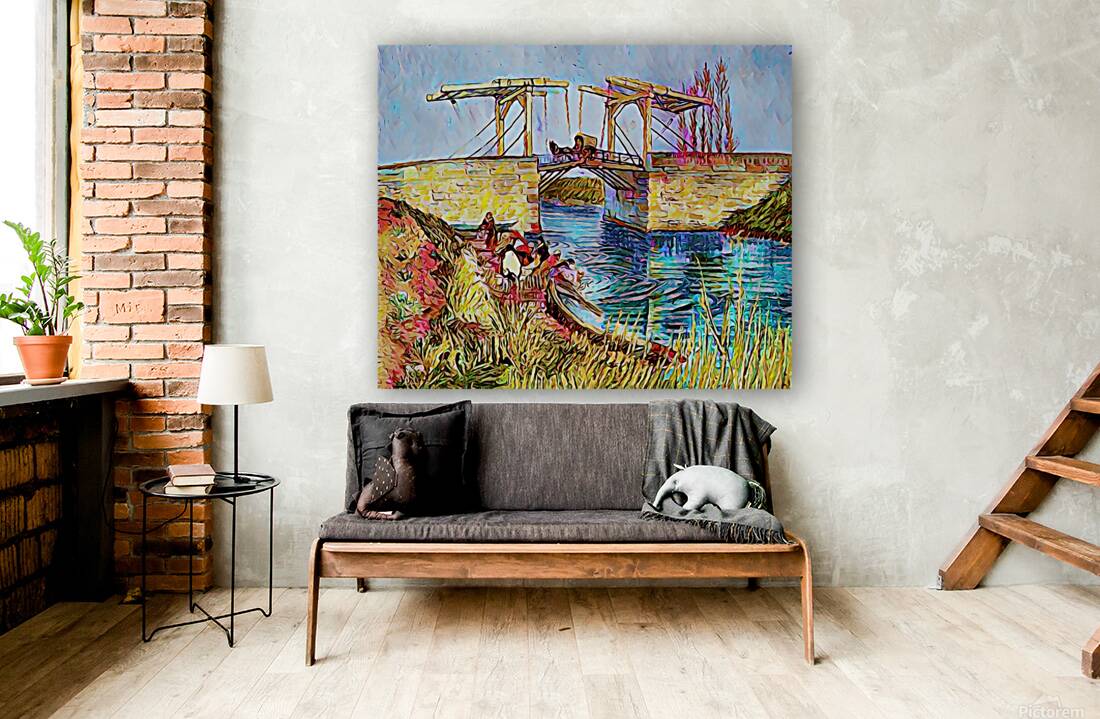 the langlois bridge dig oil Reproduction