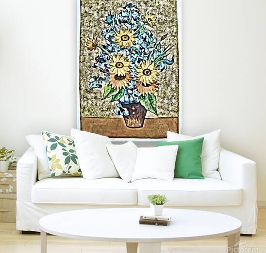 Flower Van Gogh oil painting dig graphic novel.jp Reproduction