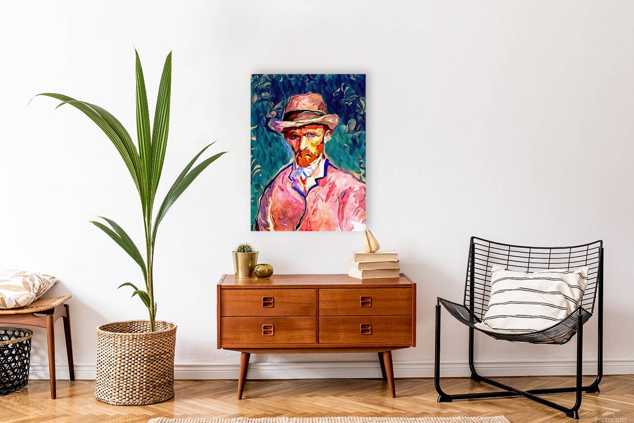 van gogh watercolor paint dig polyart Reproduction