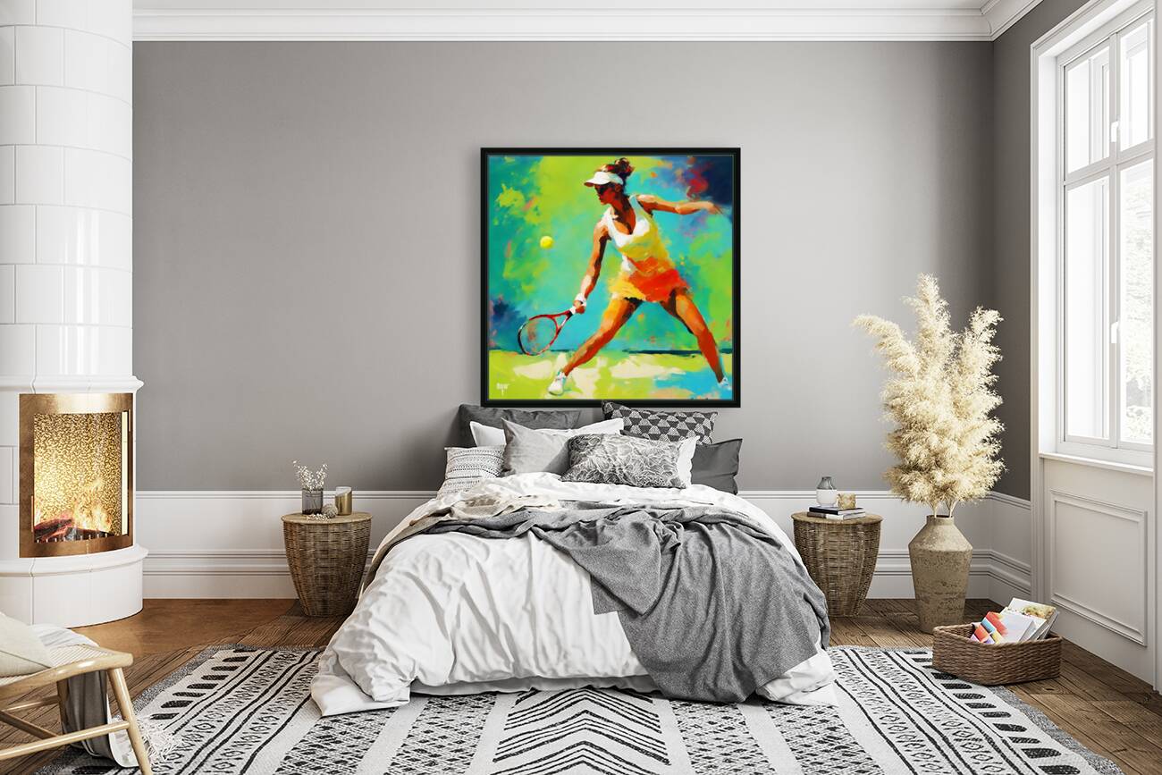 Summer Day on the Court Reproduction