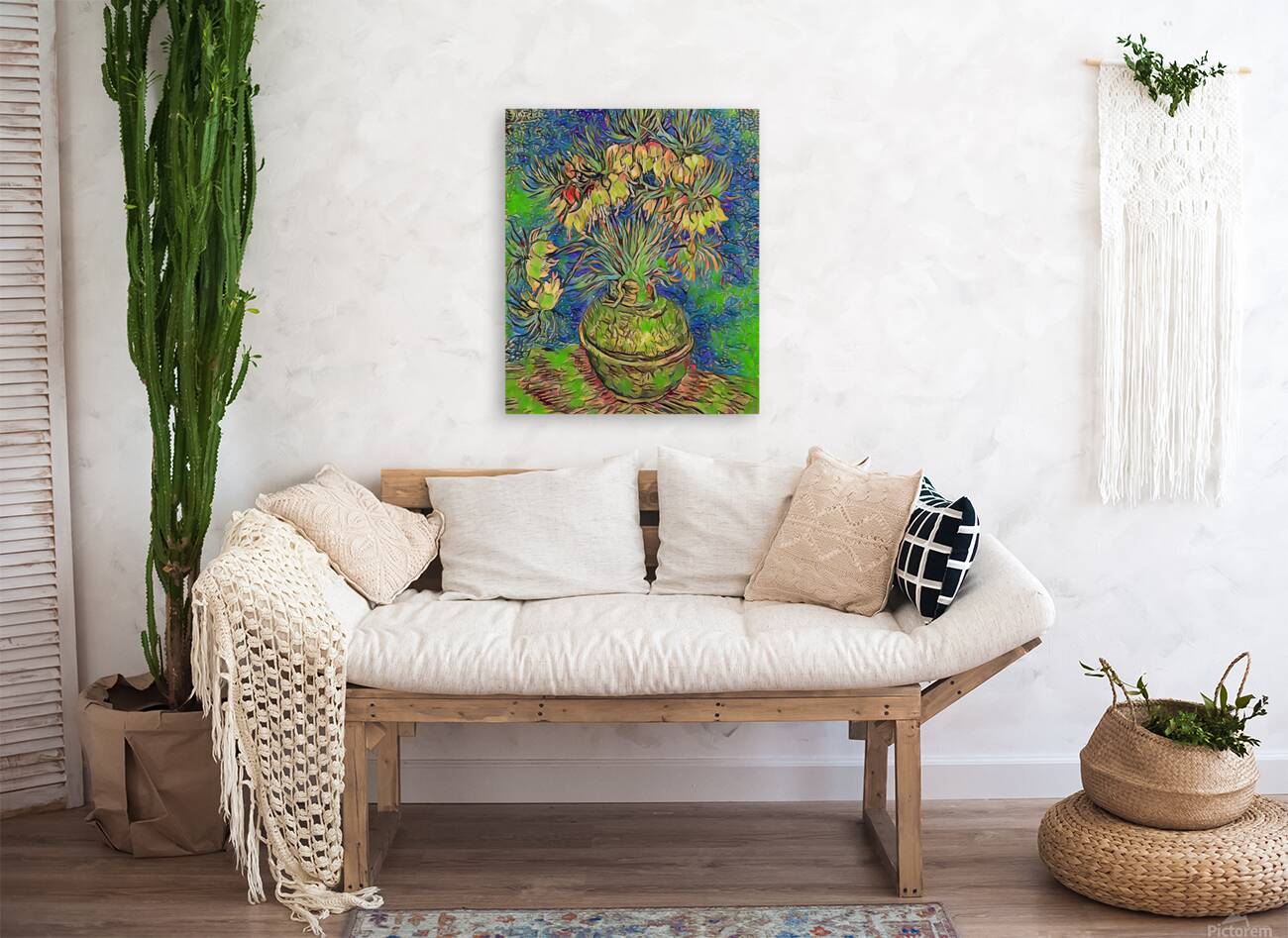 Van gogh fritillaries in a copper6 Reproduction