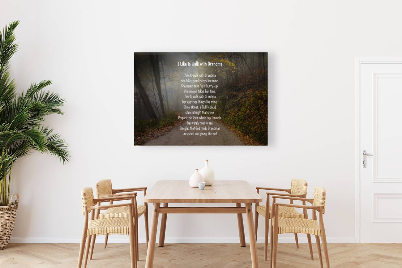 I Like to Walk with Grandma Reproduction