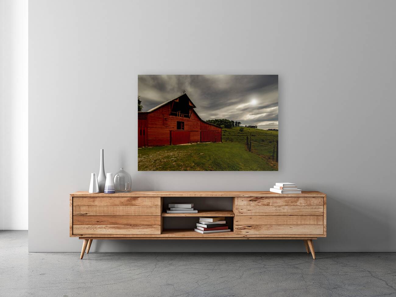 Gatlinburg Tennessee Red Barn Reproduction