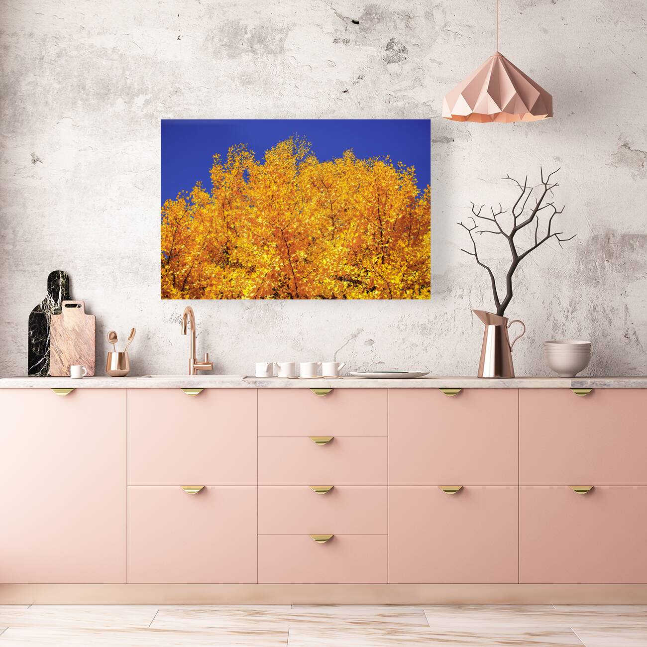 Yellow  Ginkgo Biloba Leaves Reproduction