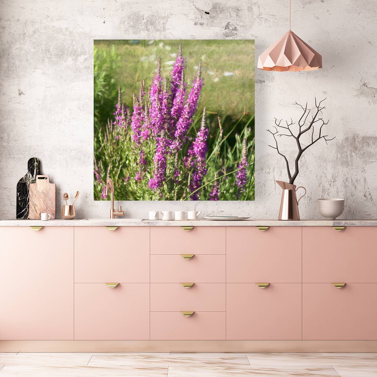 Loosestrife Wild Flowers in a Ditch Reproduction