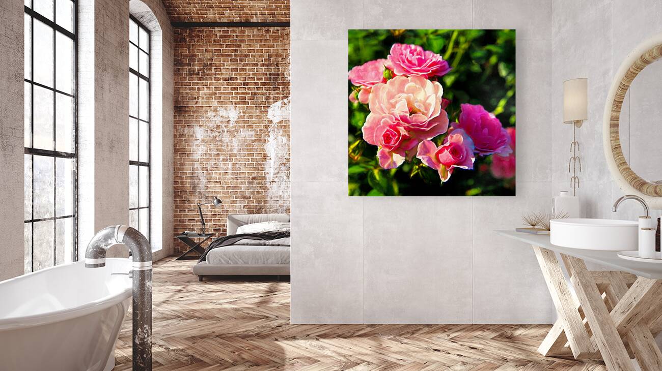 Soft Pink Rose Petals Reproduction
