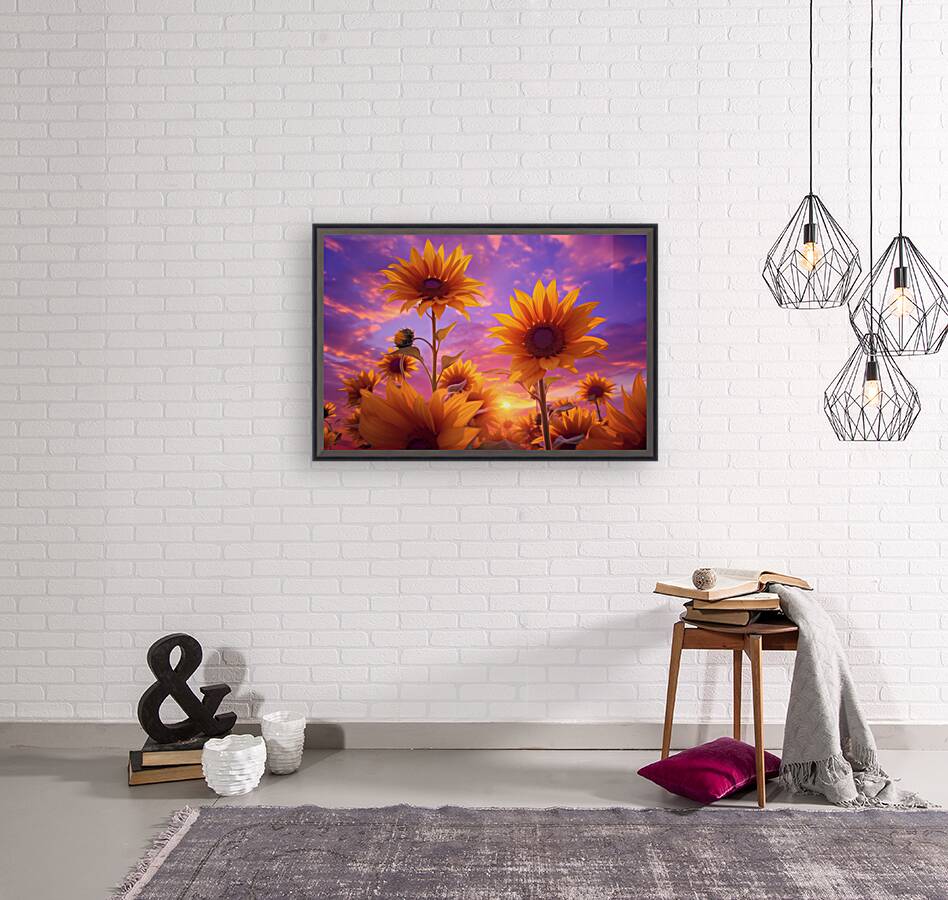 Sunrise Blooms – Sunflowers in the Morning Light Print Reproduction