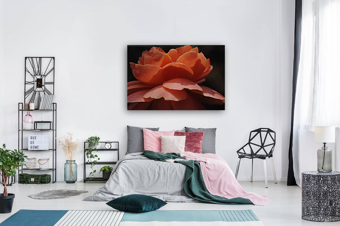 Orange Rose Reproduction